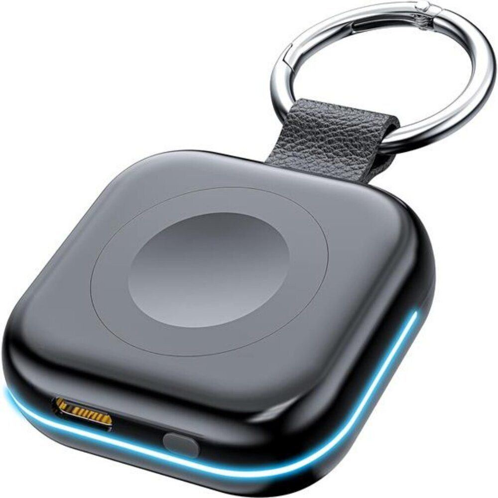 Portable Apple Watch Charger Wireless Power Bank Keychain 1200mAh Travel